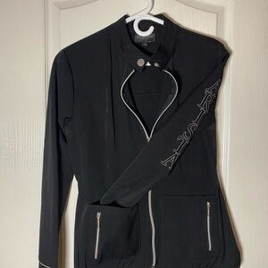 Arista Women's Black equestrian Jacket with Silver Details